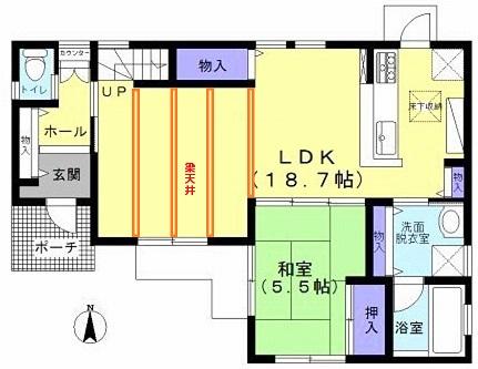 Floor plan. 35,800,000 yen, 4LDK, Land area 170.03 sq m , Building area 107.23 sq m 2 Building 1F