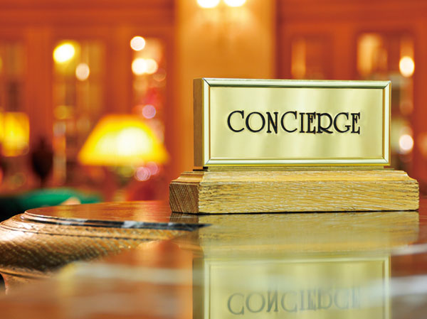 Features of the building.  [Hotel-like front services] Taxi arrangements and cleaning agency, Courier shipping services, etc., We have prepared a front service should be called an attractive large-scale apartment unique. (Image photo)