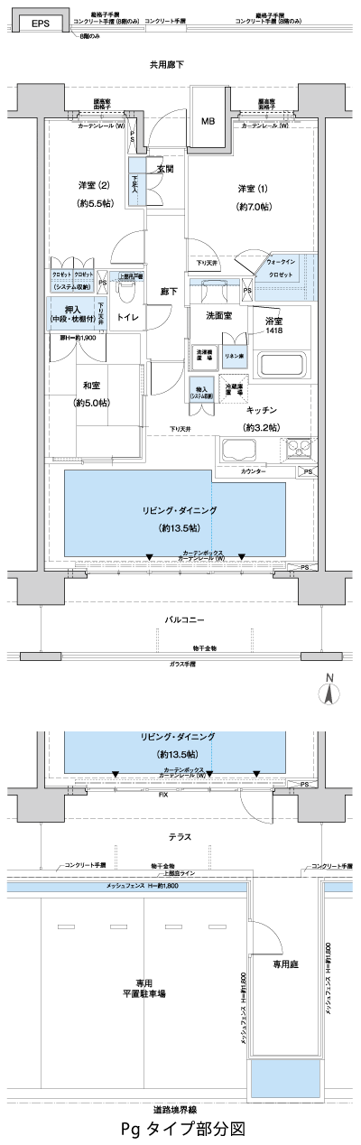 Floor: 3LDK + WIC, the occupied area: 76.26 sq m