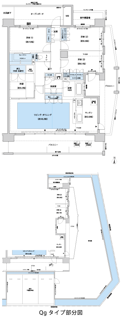 Floor: 4LDK + WIC, the occupied area: 105.86 sq m