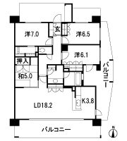 Floor: 4LDK + WIC, the occupied area: 105.86 sq m