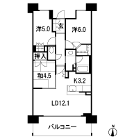 Floor: 3LDK + WIC, the occupied area: 68.75 sq m