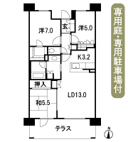 Floor: 3LDK + WIC, the occupied area: 76.26 sq m