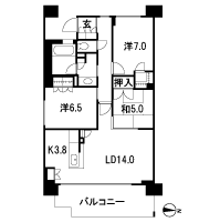 Floor: 3LDK + WIC, the occupied area: 84.08 sq m