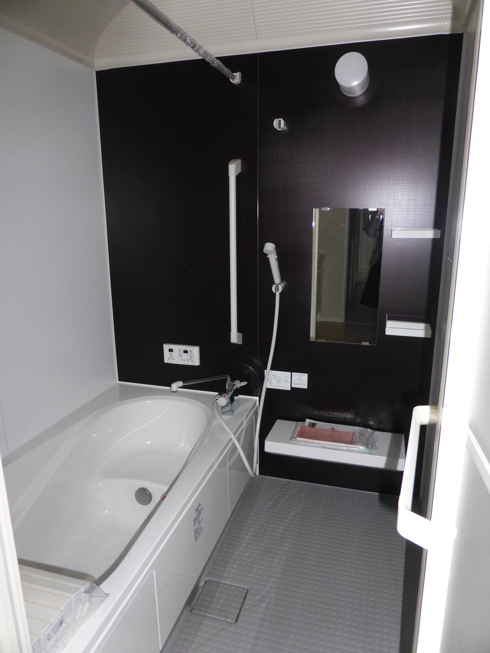 Bathroom. Bathing with a bathroom dryer