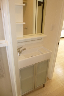 Washroom. Independent wash basin