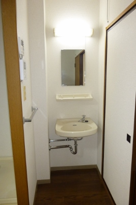 Washroom. Independent wash basin