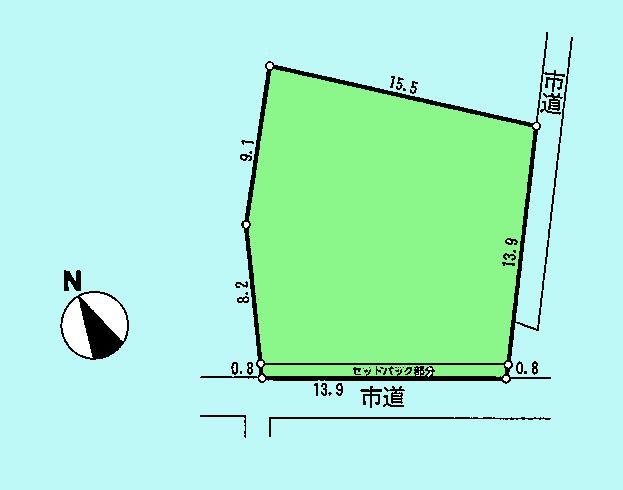 Compartment figure. Land price 19,800,000 yen, Land area 240 sq m compartment view
