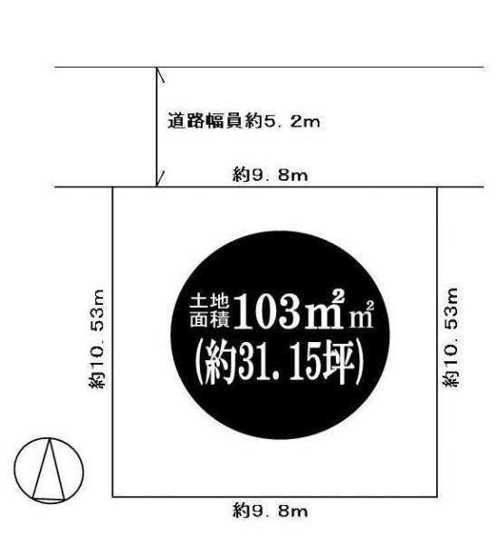 Compartment figure. Land price 5 million yen, Land area 103 sq m