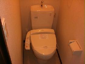 Toilet. With warm water washing toilet seat.