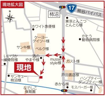 Local guide map. Local enlarged view