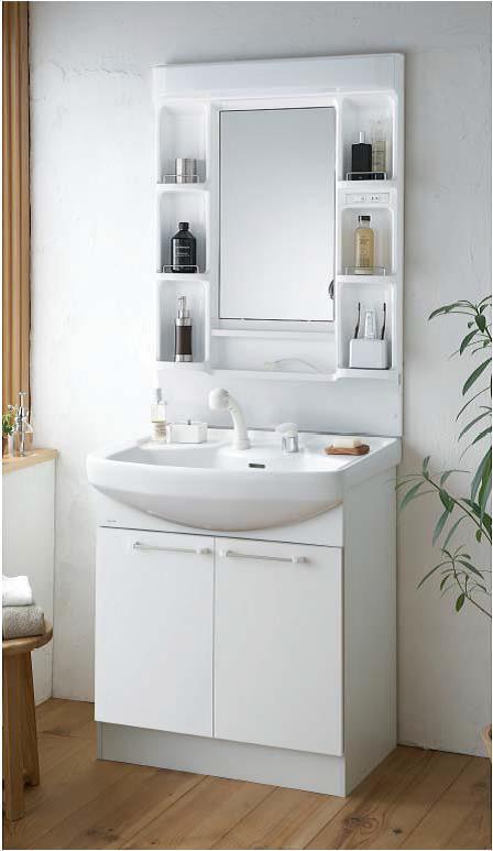 Other Equipment.  ◆ Bathroom vanity /  Width 750mm ◆ Lift-up shower /  Thing lever mixing faucet with inner hose expression pulled out use of the shower ◆ Lavatory bowl /  Care is easy to integrated bowl, You can put a hand soap and accessories for flat part, It is functionally