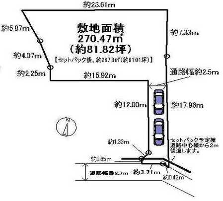 Compartment figure. Site plan