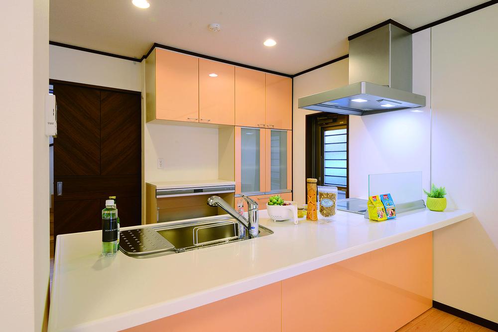 Kitchen. Face-to-face kitchen also safe for families with small children / Building 3 (October 2013) Shooting