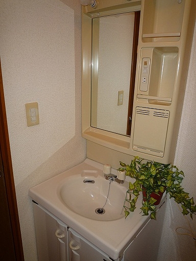 Washroom. There is also a wash basin.