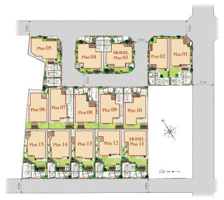 The entire compartment Figure. Fulfill more of the land area of ​​the entire mansion 120 sq m, Town wrapped in rich green and full of sunshine