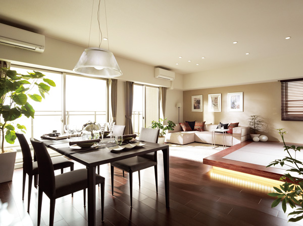 Living.  [living ・ dining]  ※ All interior photos of the web is model room A type / Menu plan.  ※ Exit the application of the menu plan