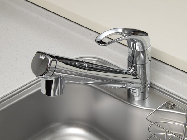 Kitchen.  [Water purifier integrated shower faucet] You can use it to clean water in every day of cooking.