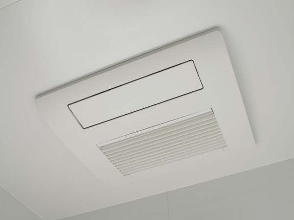 Bathing-wash room.  [Bathroom ventilation heating dryer] Convenient to the laundry drying on a rainy day.