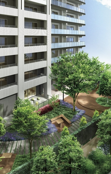 Private garden (Rendering)