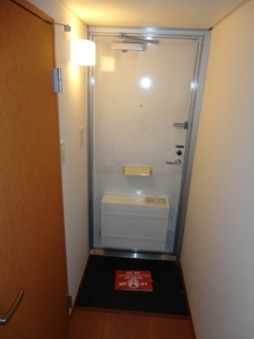 Entrance. Home delivery with box