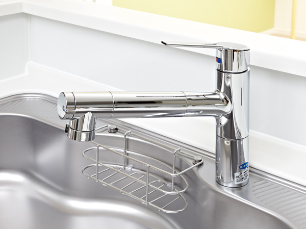 Kitchen.  [Water purifier integrated shower faucet] Water purifier integrated shower faucet to deliver delicious water.