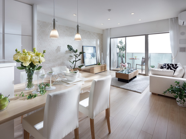 Interior.  [living ・ dining] Sincerely welcoming as a family each and every, I pursued the shape and delicate sense of security of the Talking.