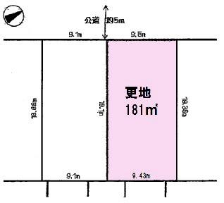 Compartment figure. Land price 33 million yen, Land area 181 sq m compartment view
