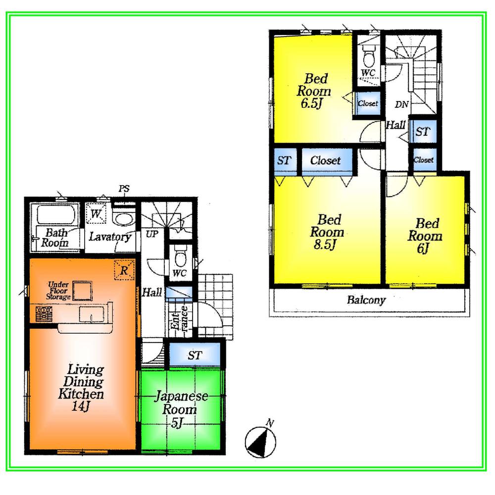 Floor plan. 26,800,000 yen, 4LDK, Land area 133.61 sq m , Building area 93.96 sq m