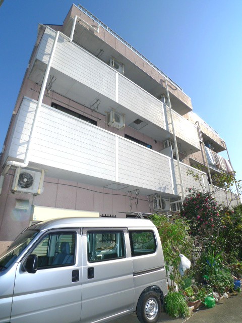 Building appearance. Sunny