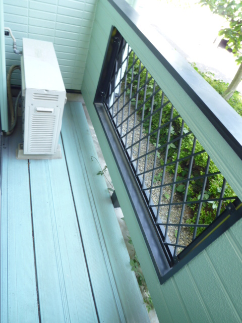 Balcony. It is a photograph of another room