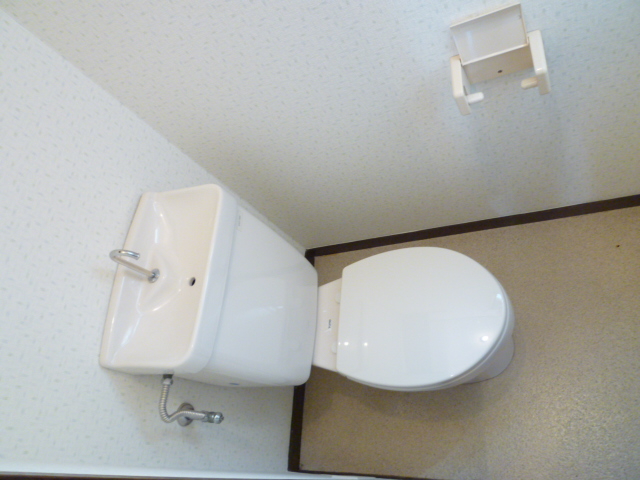 Toilet. It is a photograph of another room