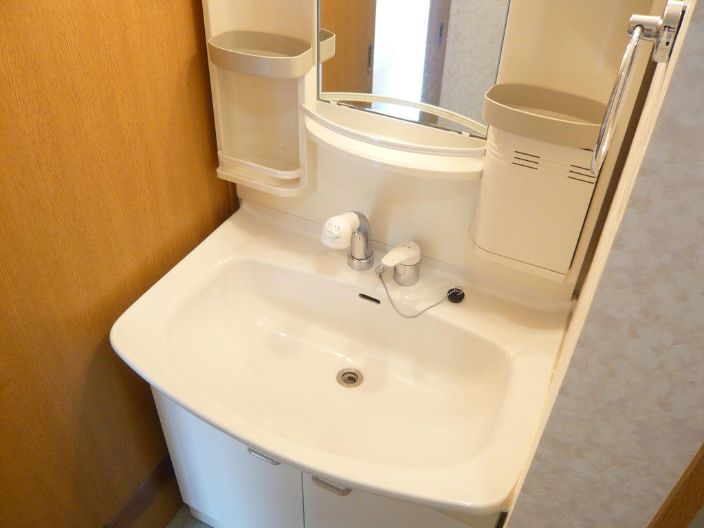 Washroom. It is a photograph of another room.