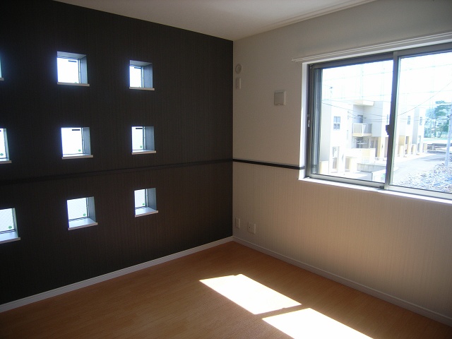 Living and room. Cute Western-style with a small window