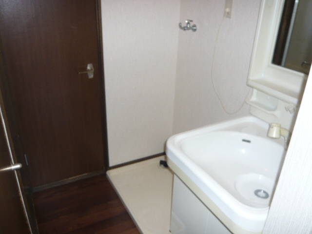 Washroom. It is a photograph of another room in the same building. 