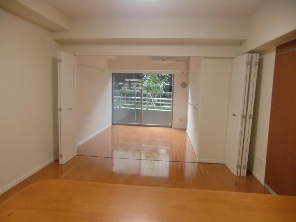 Living and room. Storage space on the wall