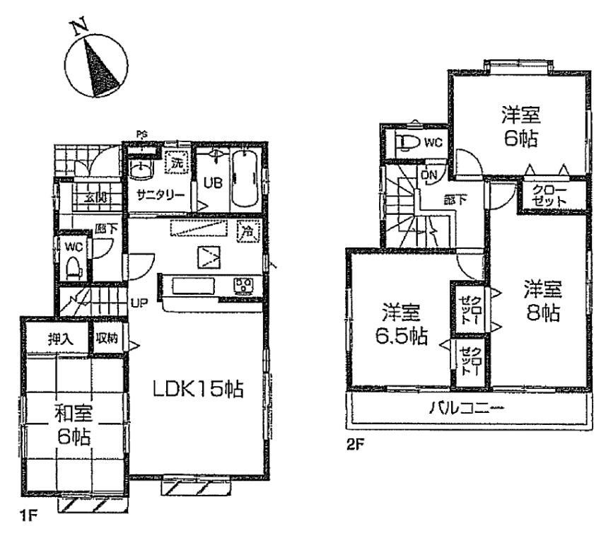 Floor plan. (9 Building), Price 38,800,000 yen, 4LDK, Land area 100.09 sq m , Building area 96.05 sq m
