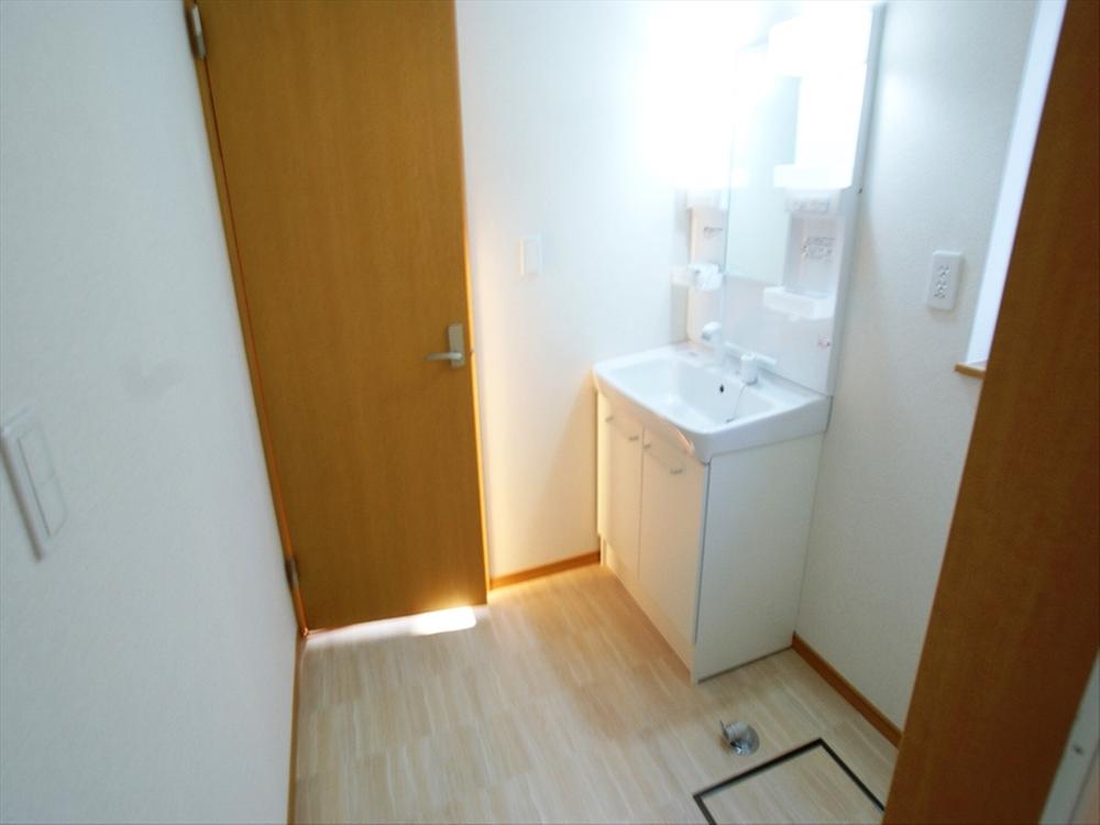 Wash basin, toilet. Convenient shampoo basin with vanity