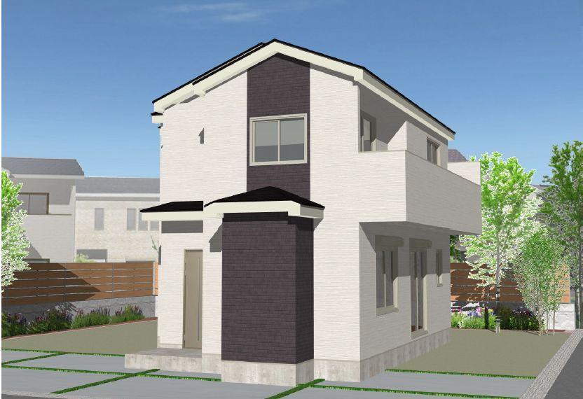 Rendering (appearance). Daylighting ・ All rooms are two-sided lighting glad to ventilation: 1 Building complete image