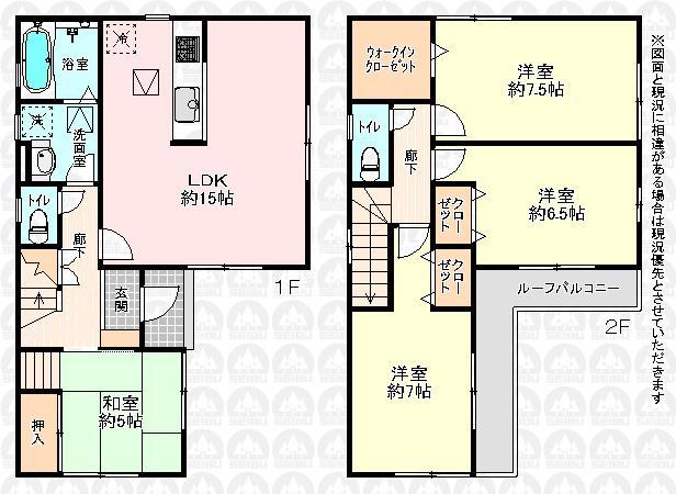Floor plan. 22,800,000 yen, 4LDK, Land area 101.09 sq m , Building area 96.88 sq m floor plan