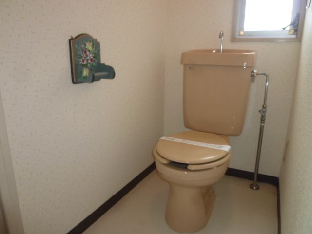 Toilet. It is a photograph of another room