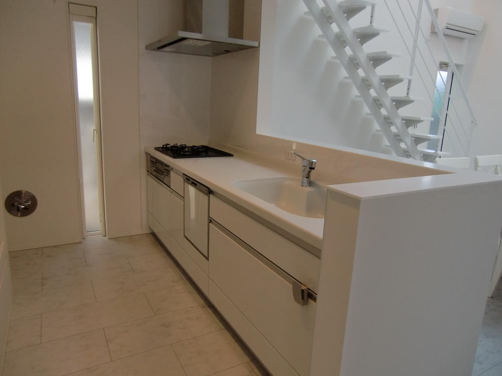 Kitchen. Stylish face-to-face kitchen