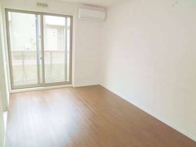 Living and room. Bright living room with large windows