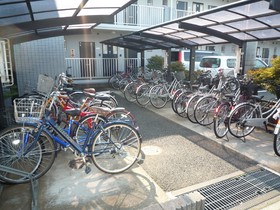 Other common areas. Bicycle parking lot with a roof (bicycles free)