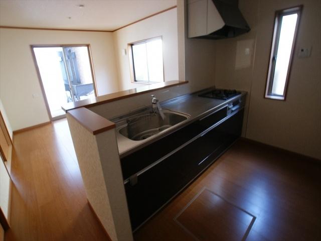 Kitchen. Face-to-face kitchen the conversation is lively