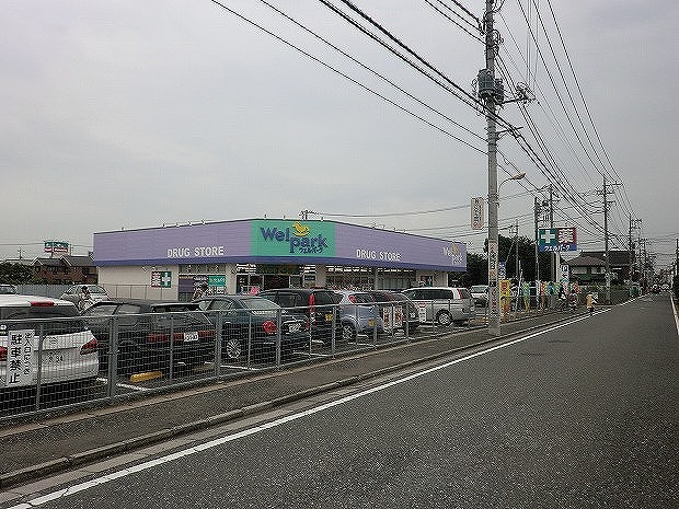 Dorakkusutoa. 700m until well Park (drugstore)