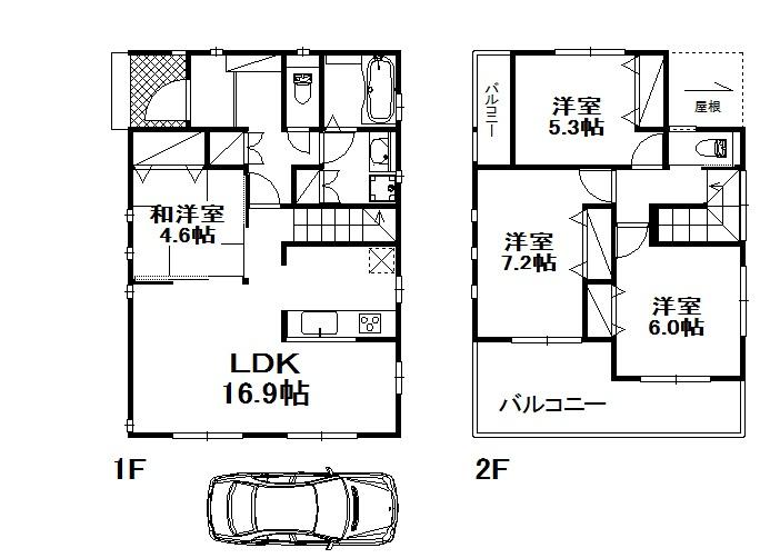 Building plan example (floor plan). Reference floor plan