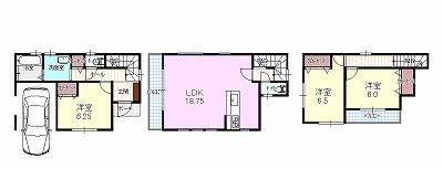 Compartment figure. Land price 17.8 million yen, Land area 68.15 sq m