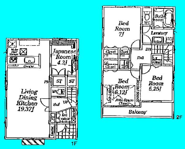 Floor plan. (1), Price 34,800,000 yen, 4LDK, Land area 100.51 sq m , Building area 95.38 sq m