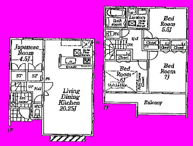 Floor plan. (8), Price 35,800,000 yen, 4LDK, Land area 100.51 sq m , Building area 98.01 sq m